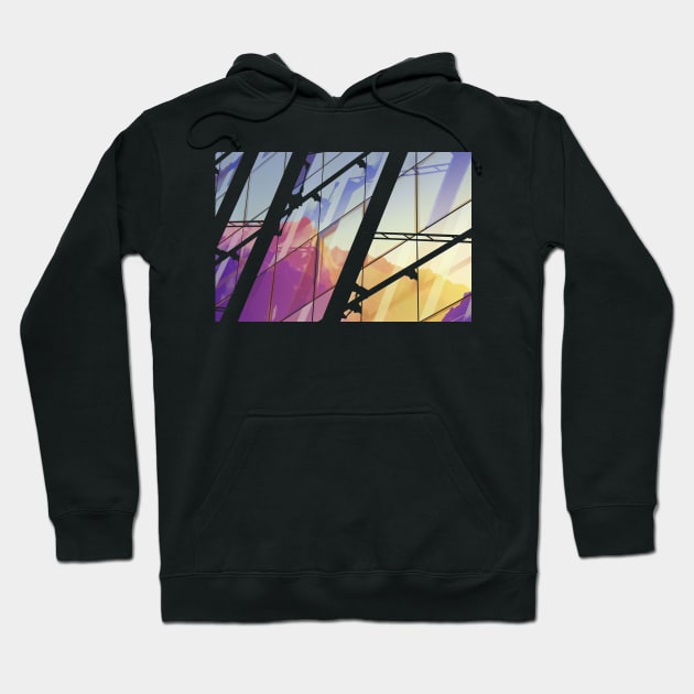 Facade in front of the mountains 2 Hoodie by fokafoka